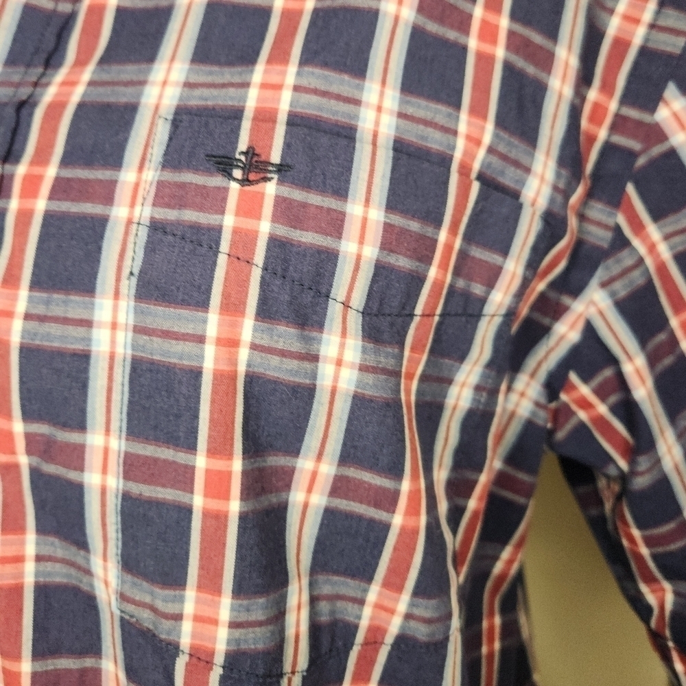 Vintage Men's Plaid Short Sleeve Shirt